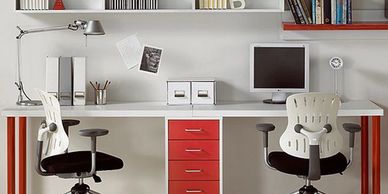 Home office workspace